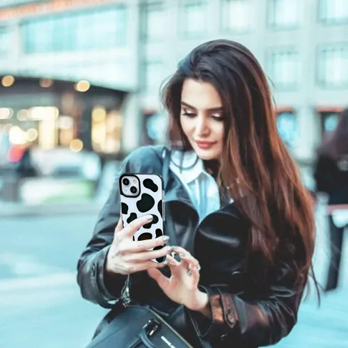 Miniatura 3 de Funda compatible con iPhone 14 Plus con diseño de vaca, lindo y transparente con diseño de silicona suave, fresca, estética, protectora, resistente