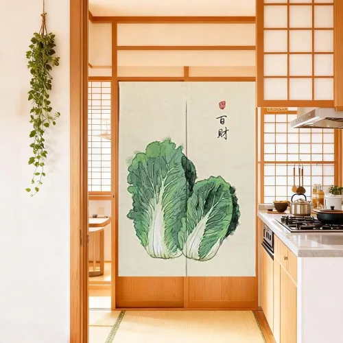 Miniatura 2 de MYRU Cortina japonesa – Noren Doorway Feng Shui Cortina (col, 33 x 55 pulgadas)