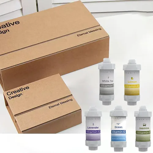 Miniatura 19 de 8 filtros de ducha de vitamina C para filtro de agua dura, accesorios de baño para ducha, bañera, lavanda, jazmín, té blanco, océano, melocotón