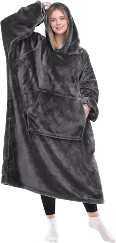 Miniatura 18 de KPBLIS Manta Ponible con Capucha Regalos para Mujeres y Hombres, Acogedoras Mantas con Capucha Sudadera Regalos de Navidad y Cumpleaños para Mujeres