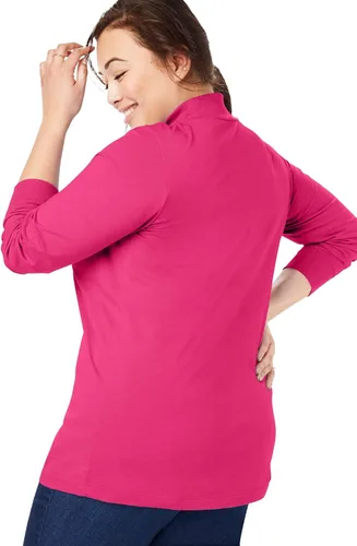 Miniatura 3 de Woman Within Camiseta de manga larga perfecta para mujer con cuello alto falso