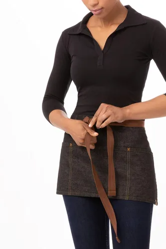 Miniatura 5 de Delantal con pechera Memphis Chef Works, color negro (AB035-BLK-0)