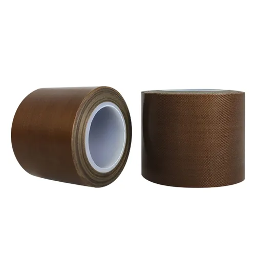 Rollo de tela de PTFE de fibra de vidrio de alta temperatura con adhesivo resistente al calor para sellador al vacío (2 pulgadas x 33 pies x 0.007