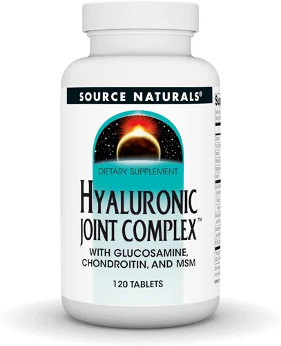 Source Naturals Complejo articular hialurónico con glucosamina, condroitina y MSM Extra Strength - 120 Tabletas