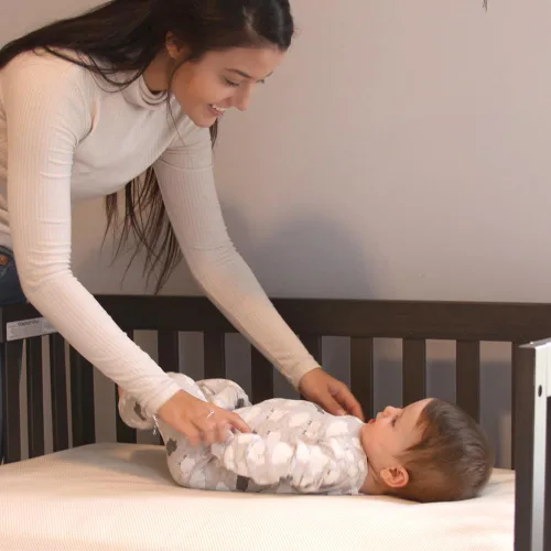 Miniatura 2 de Colchón Naturepedic Orgánico para Cuna - Colchón Infantil y para Niños Pequeños de 2 Etapas, Ligero con Funda Protectora - Impermeable, Transpirable