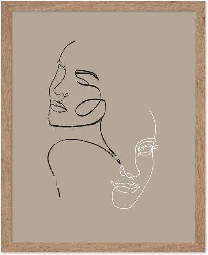 Miniatura 24 de Poster Master Póster de cara de mujer, impresión de dibujo de línea, arte moderno, arte de boceto, arte de pared de esquema, regalo para hombres