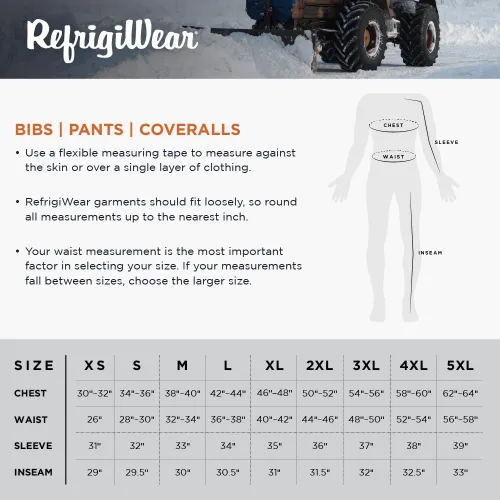Miniatura 5 de RefrigiWear Overol de babero alto con aislamiento Softshell, calificación de comodidad de -20F