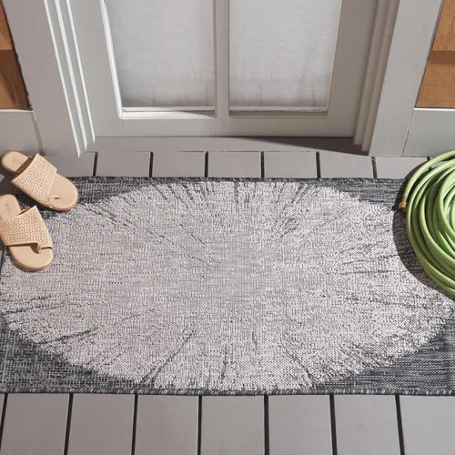 Miniatura 45 de Safavieh Courtyard Collection CY8893 - Alfombra decorativa para interiores y exteriores, no desprende pelusa, fácil de limpiar, 2 x 3 pies 7 beige