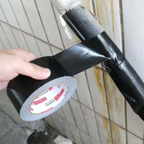 Miniatura 2 de JIALAI HOME Cinta adhesiva negra resistente, 2 pulgadas x 30 yardas, paquete de 5, 8.27 mil de grosor, fuerte, flexible, sin residuos, para todo