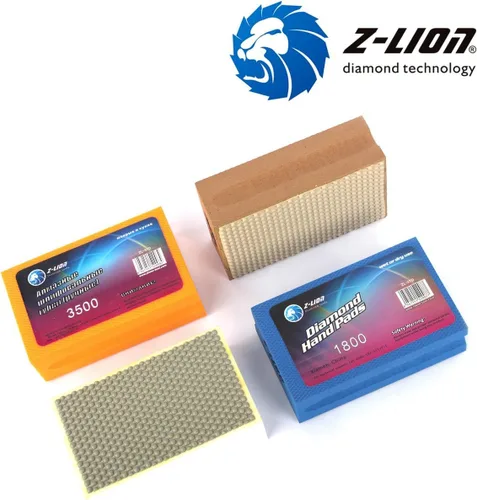 Miniatura 5 de Z-LION Almohadillas de pulido a mano de diamante para vidrio de mármol de granito, juego de 8 piezas