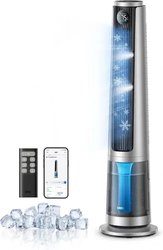 Miniatura 10 de DREO TurboCool Ventilador de nebulización 765S, ventiladores que soplan aire frío, refrigeración de 10 °F, enfriador de aire evaporativo rápido