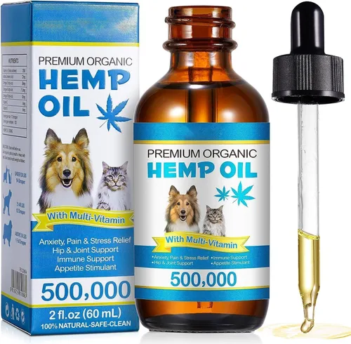 Aceite para perros 60ML, aceite para mascotas para el dolor, la piel, dolor de artritis, alivio del dolor, calmante, Omega 3, 6, 9 para las