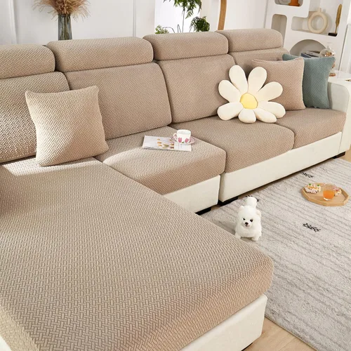 Miniatura 14 de ele ELEOPTION Fundas de cojín para respaldo de sofá, funda elástica en forma de L, funda seccional para sofá, protector de muebles, forro para sala