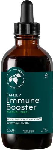 Mountain Meadow Herbs Extracto de refuerzo inmunológico familiar con Sambucus saúco y equinácea | Apoyo inmunológico óptimo para toda la familia |