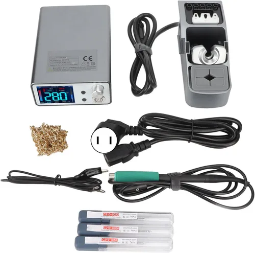 Estación de soldadura inteligente, pantalla digital de grado profesional, control PID de 96 W, mango T210 de calentamiento rápido para reparación de