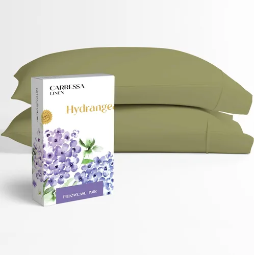 Miniatura 75 de Carressa Linen Juego de sábanas tamaño Queen de 100% algodón egipcio - Juego de sábanas Queen de algodón egipcio de 600 cuenta de hilos