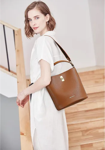 Miniatura 2 de BOSTANTEN - Bolsos de cuero al hombro tipo balde para mujer