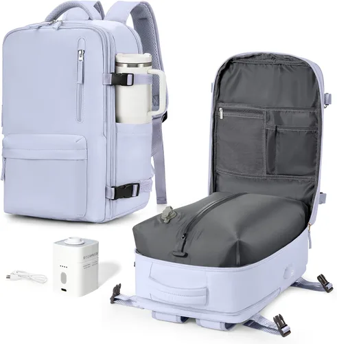Miniatura 10 de VGCUB Mochila Grande de Viaje de Trabajo y Negocios Equipaje de Mano Aprobado para Vuelo Mochila para Laptop para Mujeres y Hombres Mochila