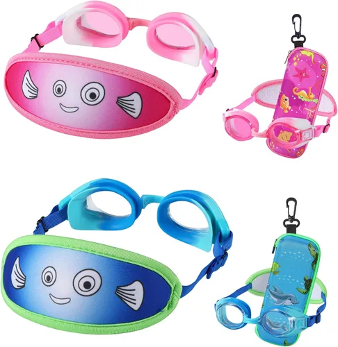 Miniatura 22 de Gafas de natación para niños de 2 a 6 años, gafas para niños sin jalar el cabello, gafas para niños con banda para la cabeza acolchada 1pk Kids