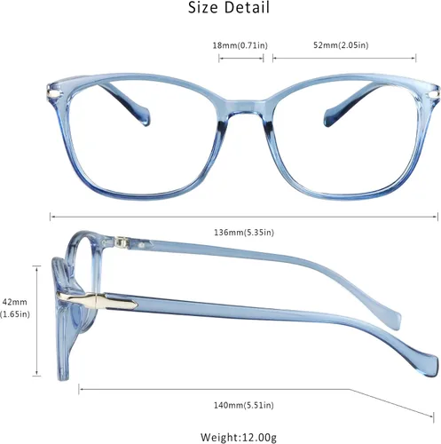 Miniatura 3 de LifeArt Lentes de bloqueo de luz azul, antifatiga ocular, anteojos de lectura para computadora, gafas de TV para hombres y mujeres 08_nola_azul claro