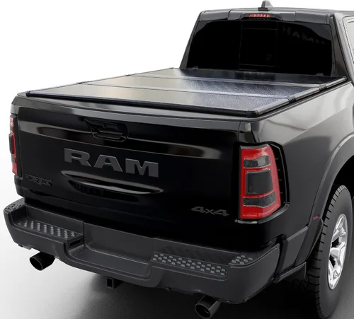 Miniatura 11 de Cubierta rígida de tres pliegues para cama de camioneta compatible con Dodge Ram 1500 y 2500 2009-2026, cama de 5.7 pies sin caja Ram (171.2 cm)
