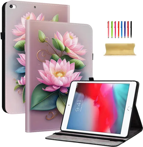 Miniatura 41 de Dteck Funda para iPad mini 5/4/3/2/1, elegante y ligera de cuero sintético tipo folio con cartera, funda inteligente