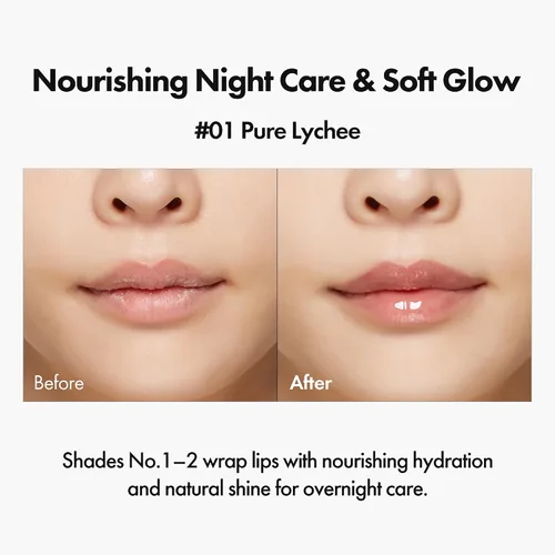 Miniatura 5 de ELROEL Blanc Essential Aceite Labial - Maquillaje de Brillo Labial Coreano Hidratante y Humectante de 50HR con 6 Extractos Botánicos - Esencia Clara