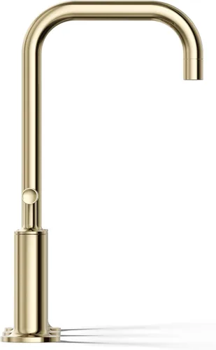 Miniatura 9 de KOHLER K-14408-4-AF Purist - Grifo para lavabo de baño, 3 agujeros, manijas de palanca alta generalizadas y boquilla de cuello de cisne alto, 1.2
