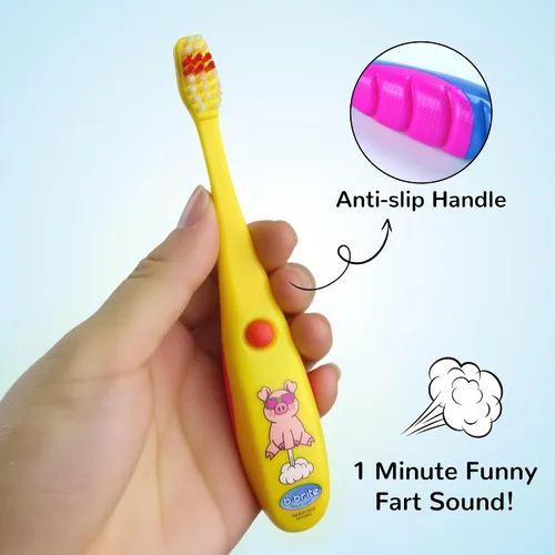 Miniatura 4 de Lily's Home Cepillo de dientes divertido para niños, cerdas suaves, temporizador de cepillado eléctrico de minutos, premio de dentista lindo niño