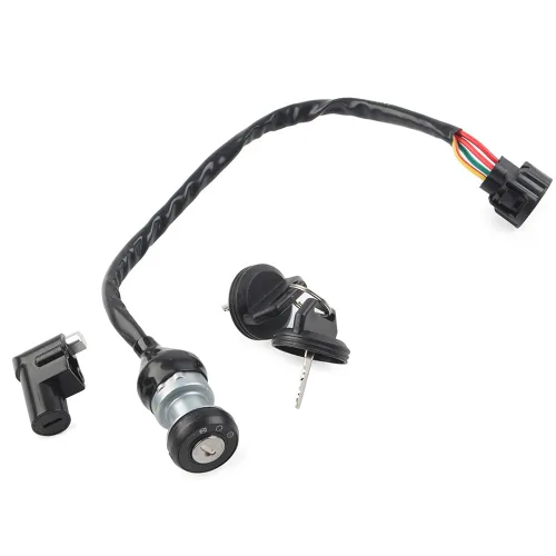 Miniatura 4 de Interruptor de encendido para motocicleta de 4 cables con 2 llaves compatible con linhai T-boss 550 48295 ATV UTV