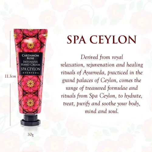 Miniatura 2 de SPA CEYLON CARDAMOM ROSE Crema Intensiva para Manos Revitalizante Rico en Vitaminas Vegetariana Adecuado para todo