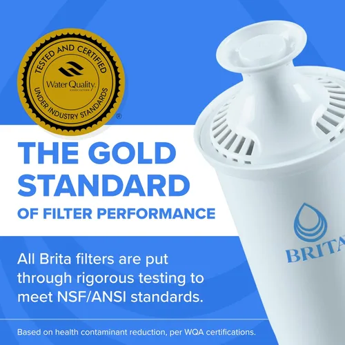 Miniatura 7 de Dispensador de agua Brita UltraMax grande con 1 filtro BritaPlus, capacidad para 27 tazas, negro (el paquete puede variar)