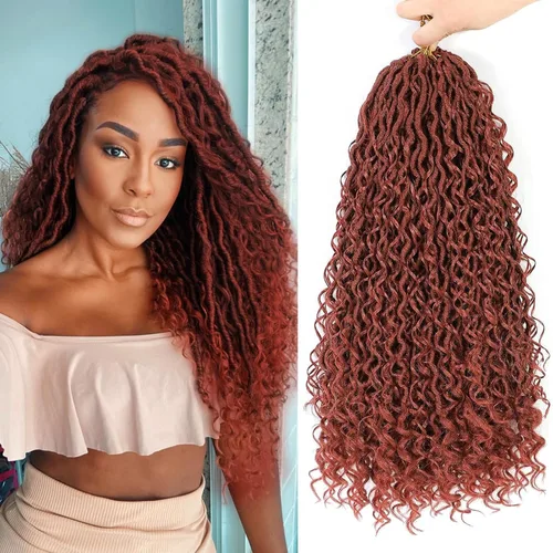 Miniatura 15 de Goddess Locs - Cabello de ganchillo de 12 pulgadas, 7 paquetes de rastas cortas de pelo sintético de ganchillo suave, trenzas de ganchillo