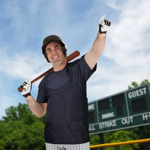 Miniatura 7 de Protector de costilla de fútbol Protector de pecho acolchado para béisbol fútbol baloncesto Negro