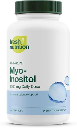 Myo-inositol - 2200 mg más fuerte RMN verificado - 120 cápsulas de polvo de alta potencia - Mejor valor mio-inositol - Hecho en los Estados Unidos