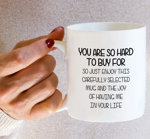 Miniatura 6 de Retreez Taza divertida – You Are So Hard to Buy For Enjoy This Mug and the Joy - Tazas de café de cerámica de 11 onzas, sarcasmo, sarcástico