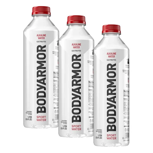 Miniatura 3 de BODYARMOR Nutrition Sport Water Agua alcalina, hidratación superior, fórmula deportiva de electrolitos equilibrados con pH, apoya la recuperación