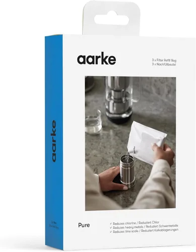 Aarke Gránulos de Repuesto para Filtro Pure - Reduce los Metales Pesados para Agua Limpia, Ecológico, Rendimiento de 8 Semanas, Compatible con