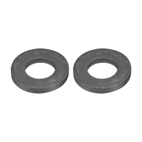 Miniatura 27 de Uxcell Arandela plana de acero al carbono para pernos M8, 10 piezas M8 x 16 x 1.5mm, aleación de acero negro oxidado de grado 8.8, sujetadores