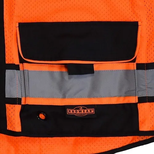 Miniatura 6 de Radians SV65-2ZOM-M Chaleco de seguridad industrial, naranja, mediano, grande