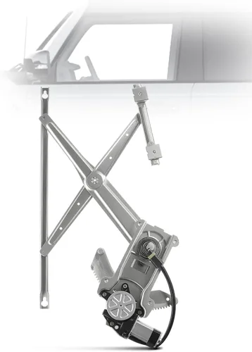 YHTAUTO Elevalunas eléctrico delantero del lado del conductor con conjunto de motor de 2 pines compatible con Dodge Ram 1500 1994-2001, Ram