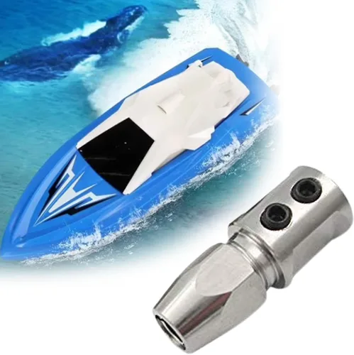 Miniatura 3 de Fielect Acoplador de pinza flexible para eje de motor de 0.197 in y eje flexible de 0.187 in Acoplamiento flexible RC Boat, Positivo 1 unidad