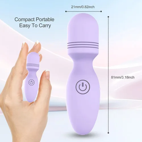 Miniatura 4 de Masajeador personal de espalda, masajeador de mano impermeable y recargable, 10 patrones de masaje por vibración, perfecto para relajación de viaje