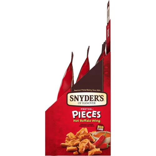 Miniatura 7 de Snyder's of Hanover Piezas de pretzel, ala de búfalo caliente, 3.25 onzas, 6