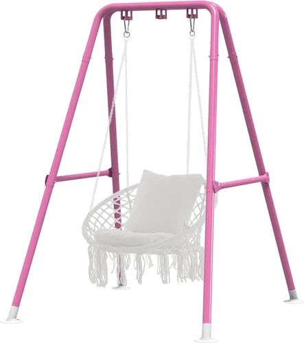 Miniatura 9 de G TALECO GEAR Soporte para silla de hamaca, soporte de hamaca multiusos de acero resistente de 300 libras para interiores y exteriores, silla Negro