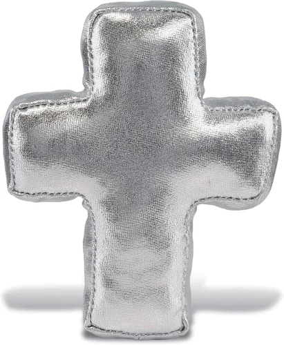 Miniatura 8 de DolliBu Peluche de cruz plateada, mini adorno de cruz para niños, animales de peluche religiosos, regalos de bautizo, recuerdos de fiesta