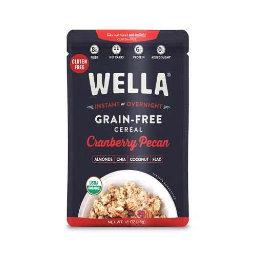 Miniatura 14 de Wella Alternativa de Avena de Cereales, Cereal Caliente para Desayuno Sin Gluten, Paleo Orgánico Sin Granos Vegano Alto en Proteínas Superalimento