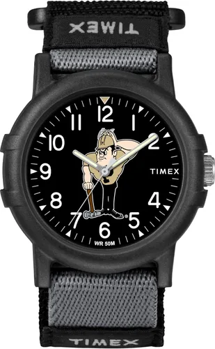 Miniatura 9 de Timex Reloj unisex Collegiate Recruit de 1.496 in - Tennessee Volunteers con correa de tela negra Texas Tech Red Raiders