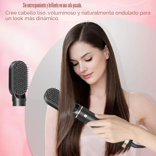 Miniatura 4 de Estilizador de cabello 5 en 1 para mujer, envoltura de rizador de aire, secado, rizado, alisado y voluminizador, juego de herramientas de cepillo