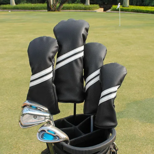 Miniatura 2 de Fundas para cabezas de palo de golf - Juego de 4 piezas o 1 pieza de accesorios de golf, fundas para palos de golf para maderas y conductores